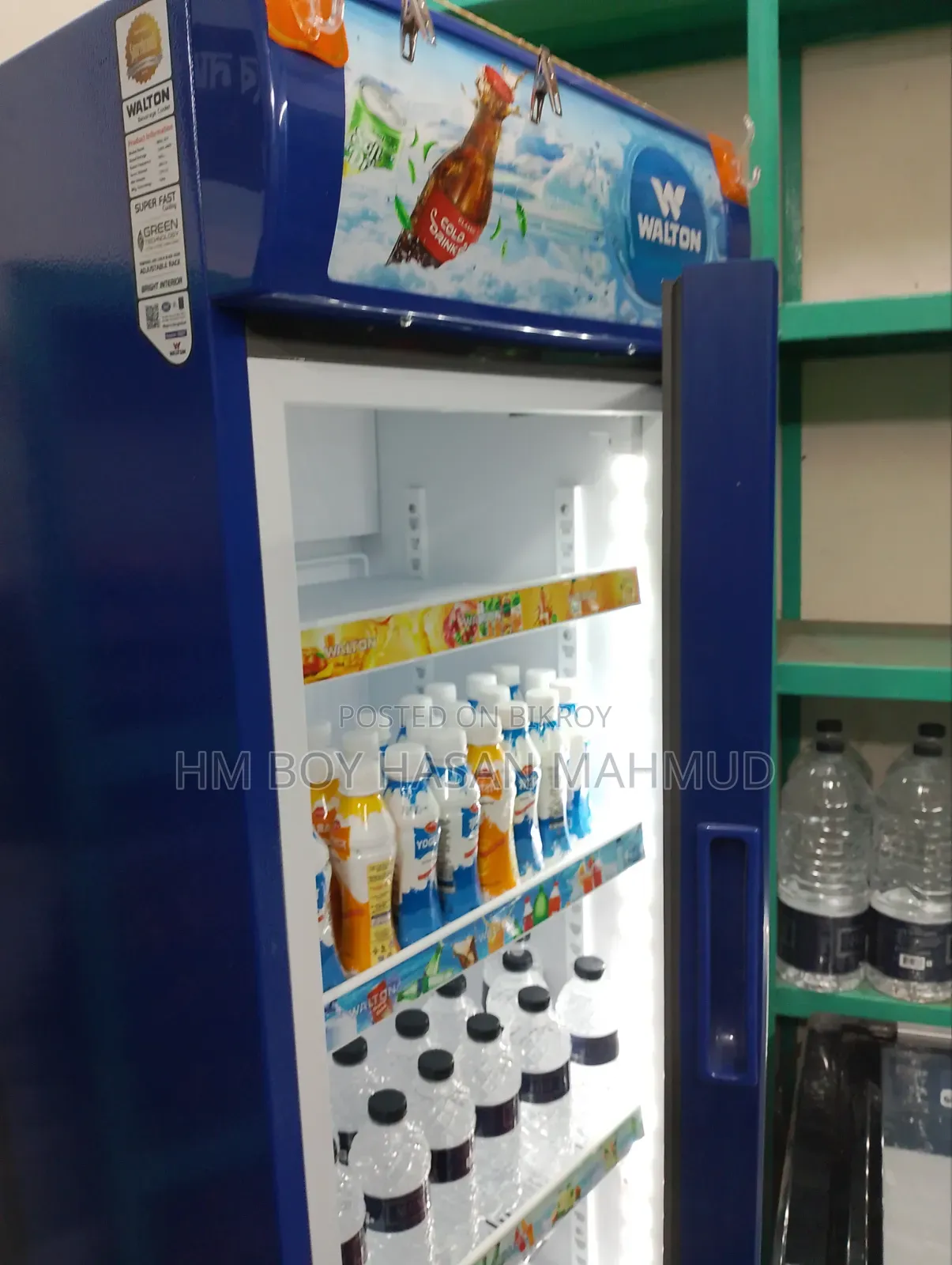Beverage and Ice Cream Cooler Fridge for Shop