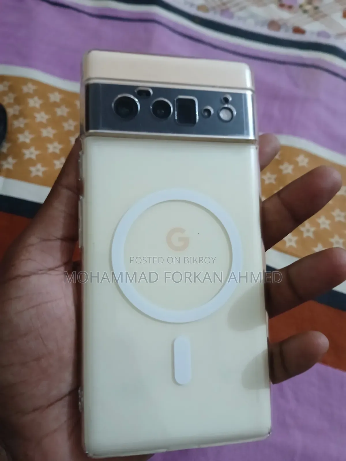 গুগল পিক্সেল ৬ প্রো ১২৮ জিবি গোল্ড