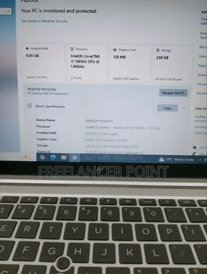 Laptop HP EliteBook 840 G7 8GB Intel Core I7 SSD 256GB
