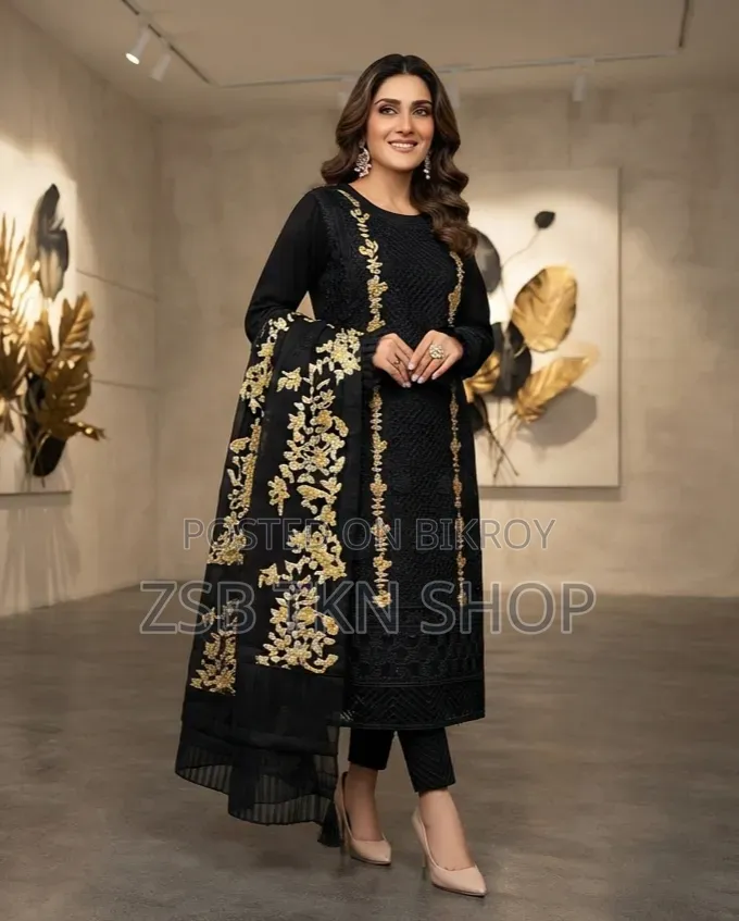 Georgette Designer Sequence Embroidery