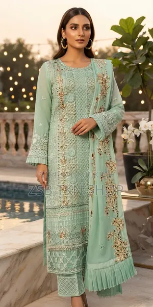 Georgette Designer Sequence Embroidery