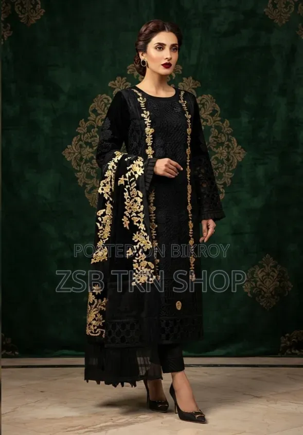 Georgette Designer Sequence Embroidery