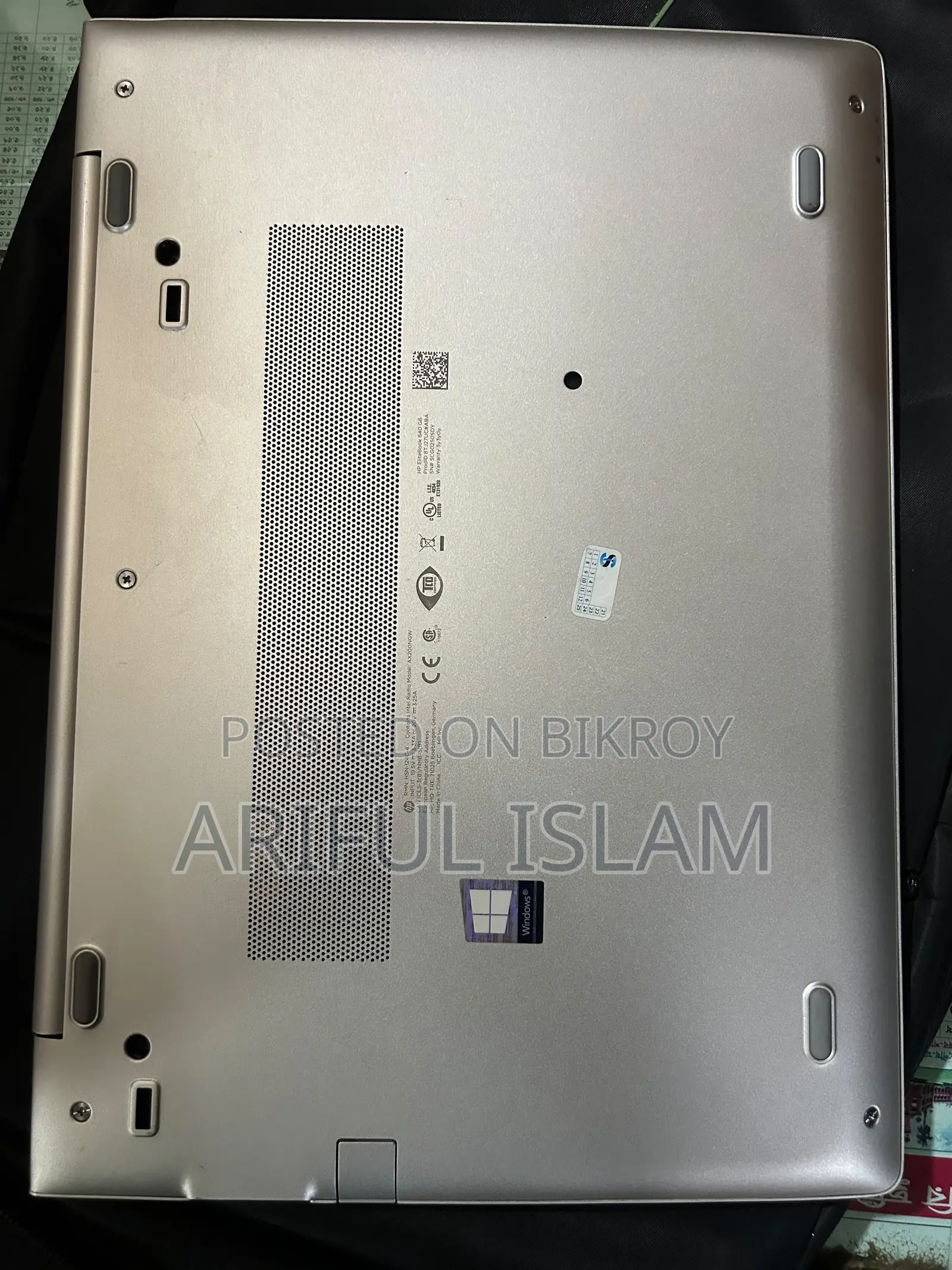 Laptop HP EliteBook 840 G6 8GB Intel Core I5 SSD 256GB