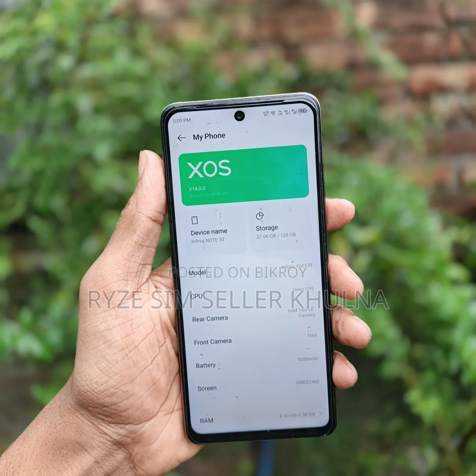 Infinix Note 30 128 GB Orange