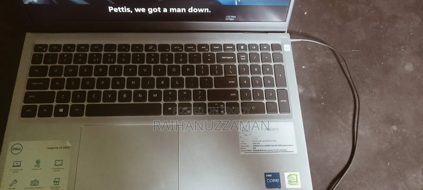 Laptop Dell Inspiron 15 8GB Intel Core I5 SSD 512GB