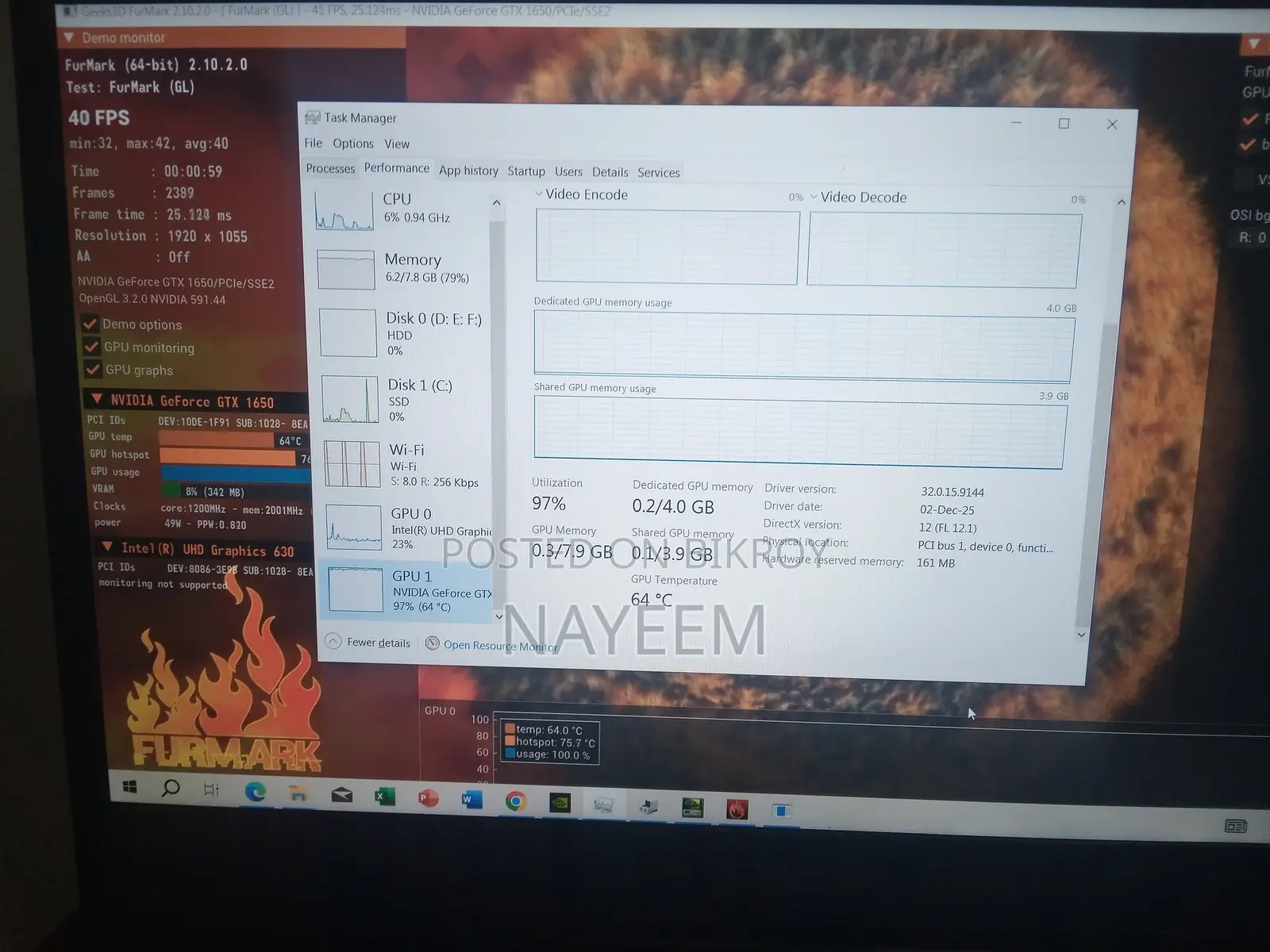 Laptop Dell G5 15 5590 8GB Intel Core I5 SSD 1T
