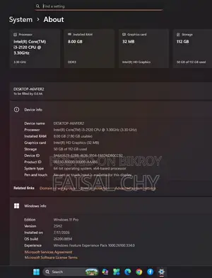 Desktop Computer Dell 8GB Intel Core I3 SSD 128GB