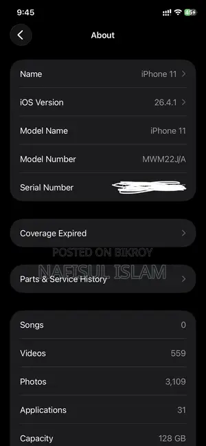 Apple iPhone 11 128 GB White