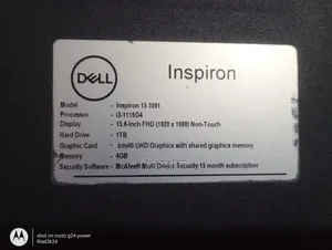 Dell Inspiron 15 3000 Laptop 4GB Intel Core i3 128GB SSD