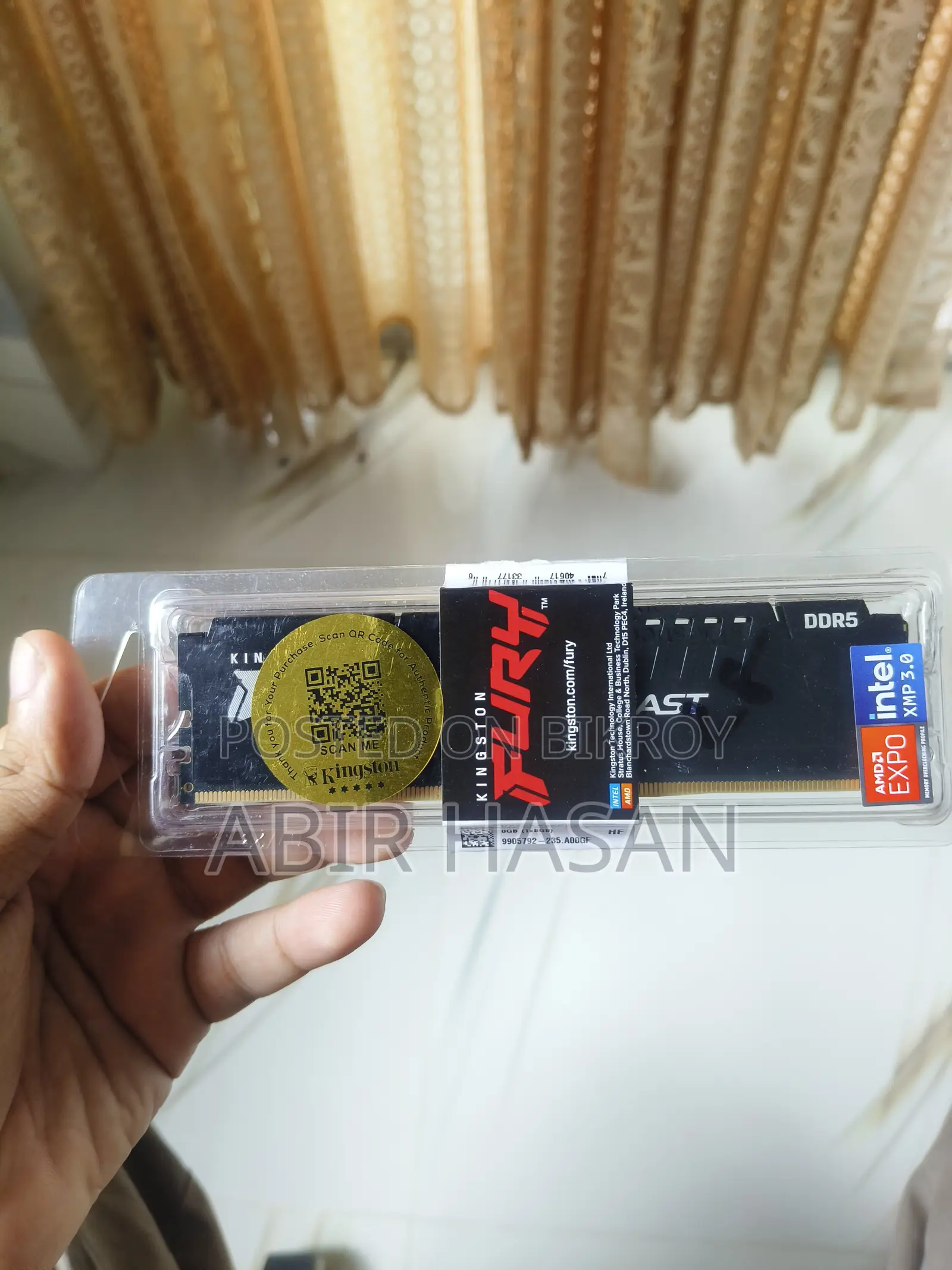 Kingston Ddr5 8gb 5600mzh Cl36