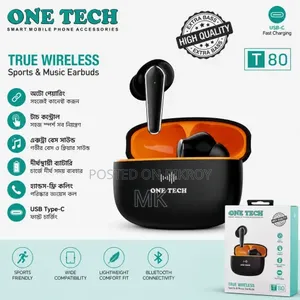 One Tech T80 True Wireless Sport & Music Earbuds