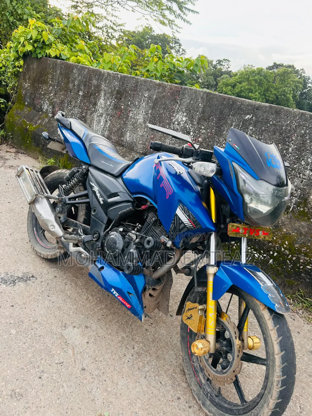 TVS Apache RTR 160 2V 2019 Blue