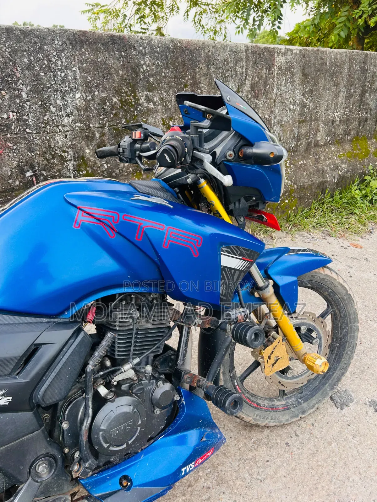 TVS Apache RTR 160 2V 2019 Blue