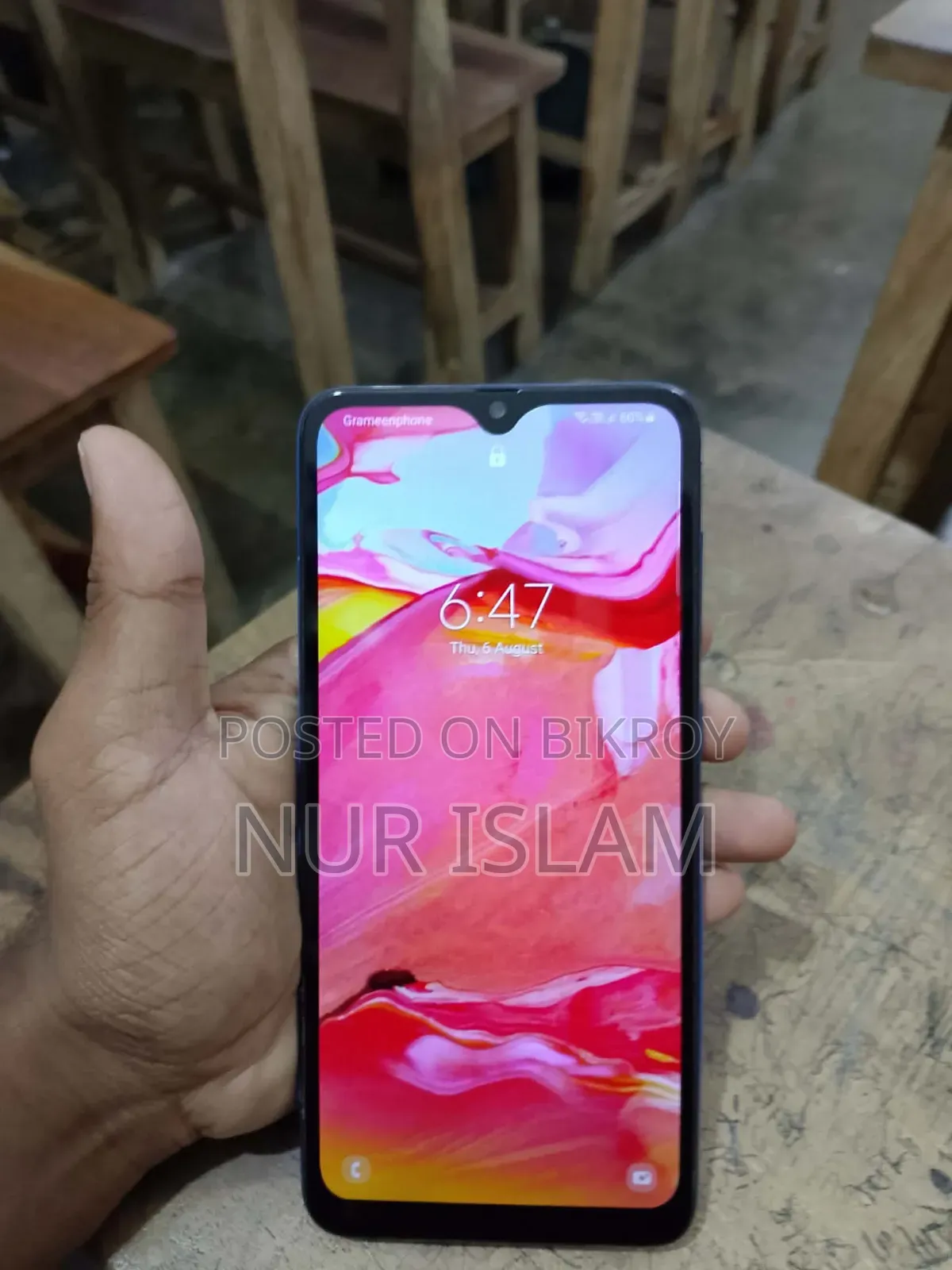 স্যামসাং গ্যালাক্সি এ৭০ ১২৮ জিবি নীল