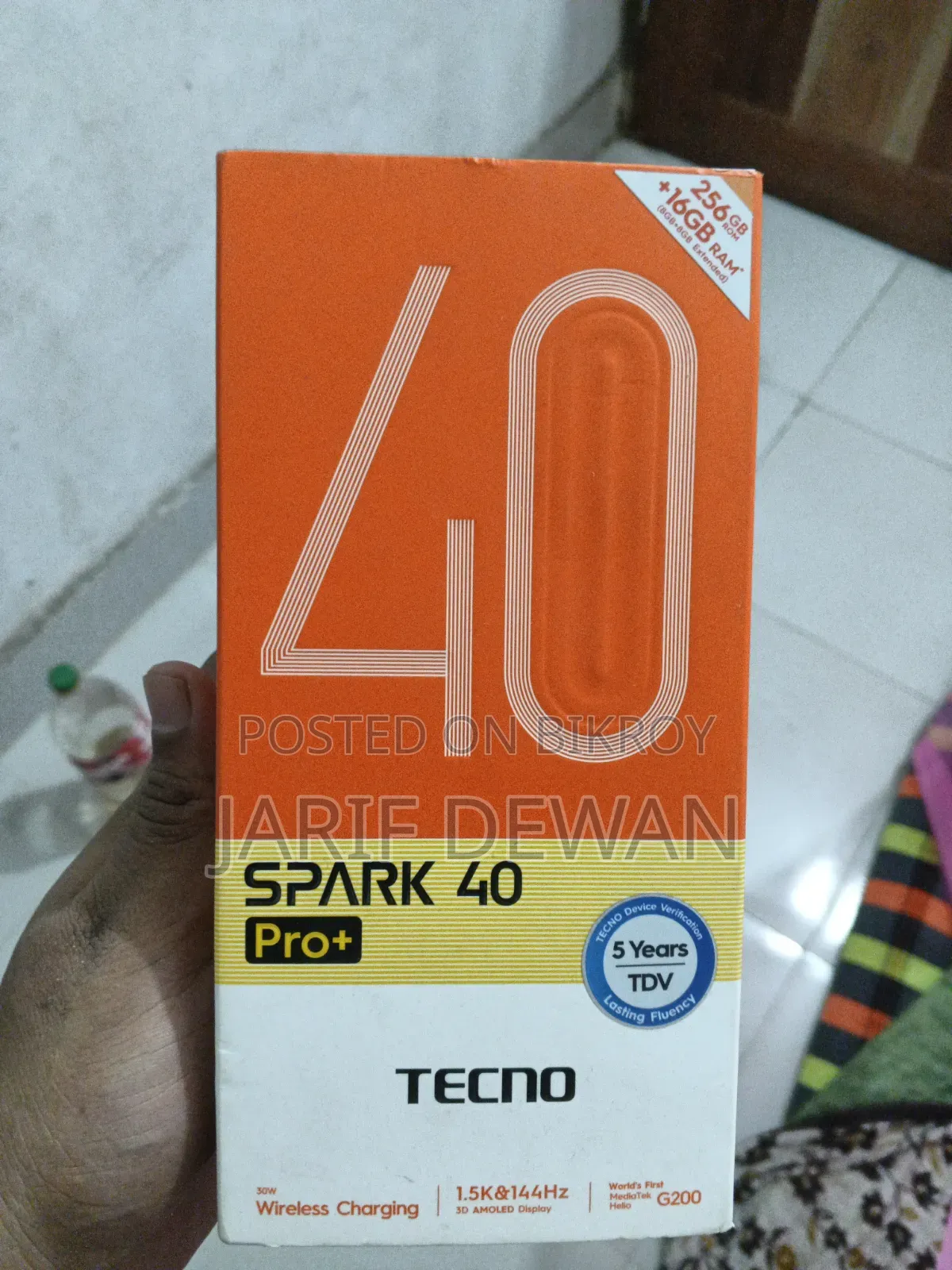 New Tecno Spark 40 Pro+ 256 GB Black