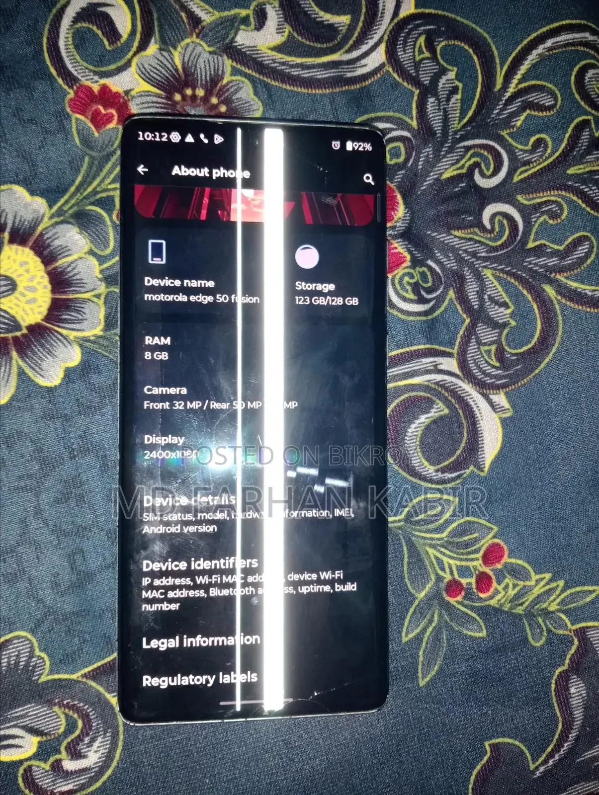 Motorola Edge 50 Fusion 128 GB Purple