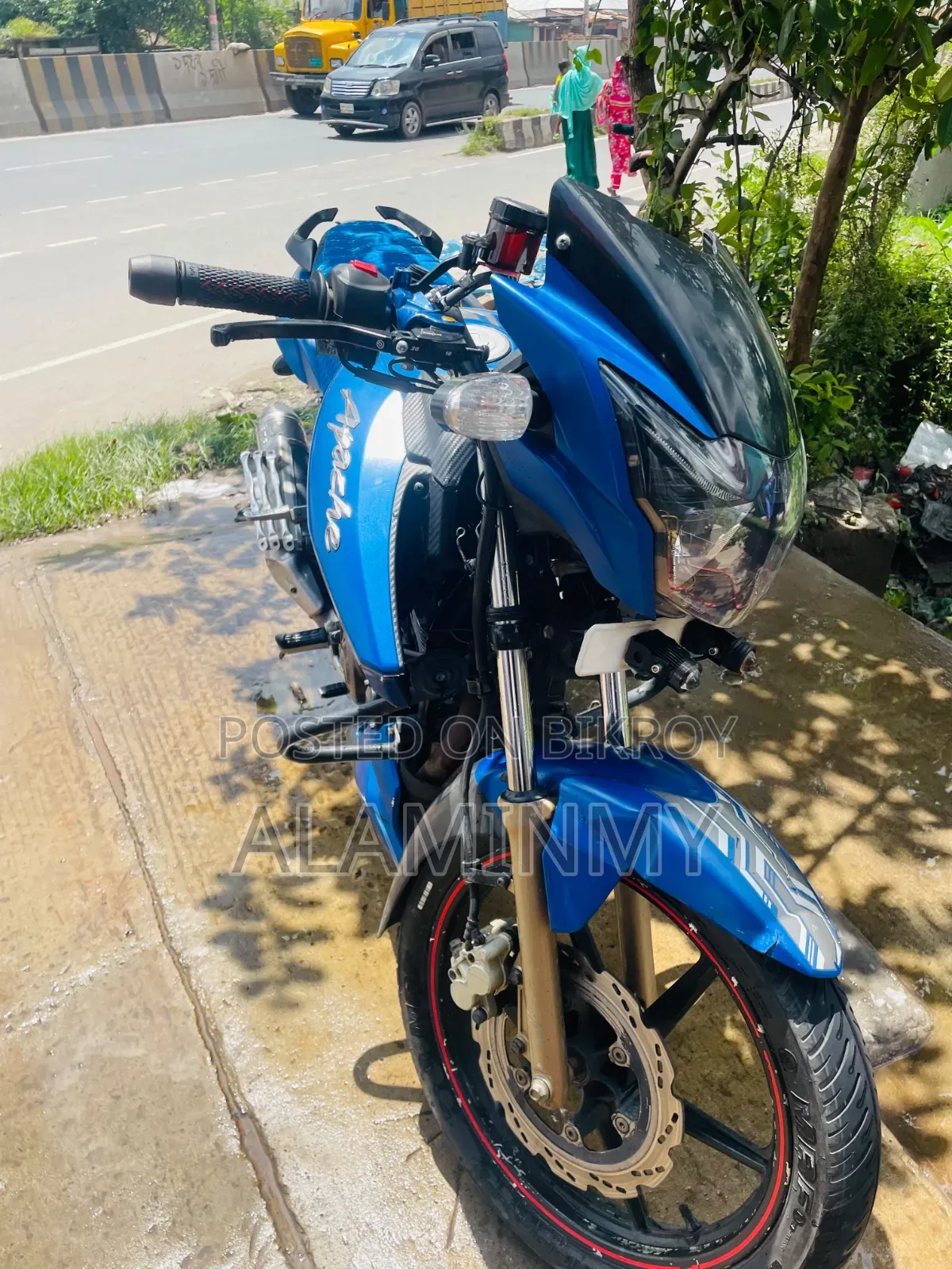 TVS Apache RTR 160 2v Refresh X-connect 2017 Blue