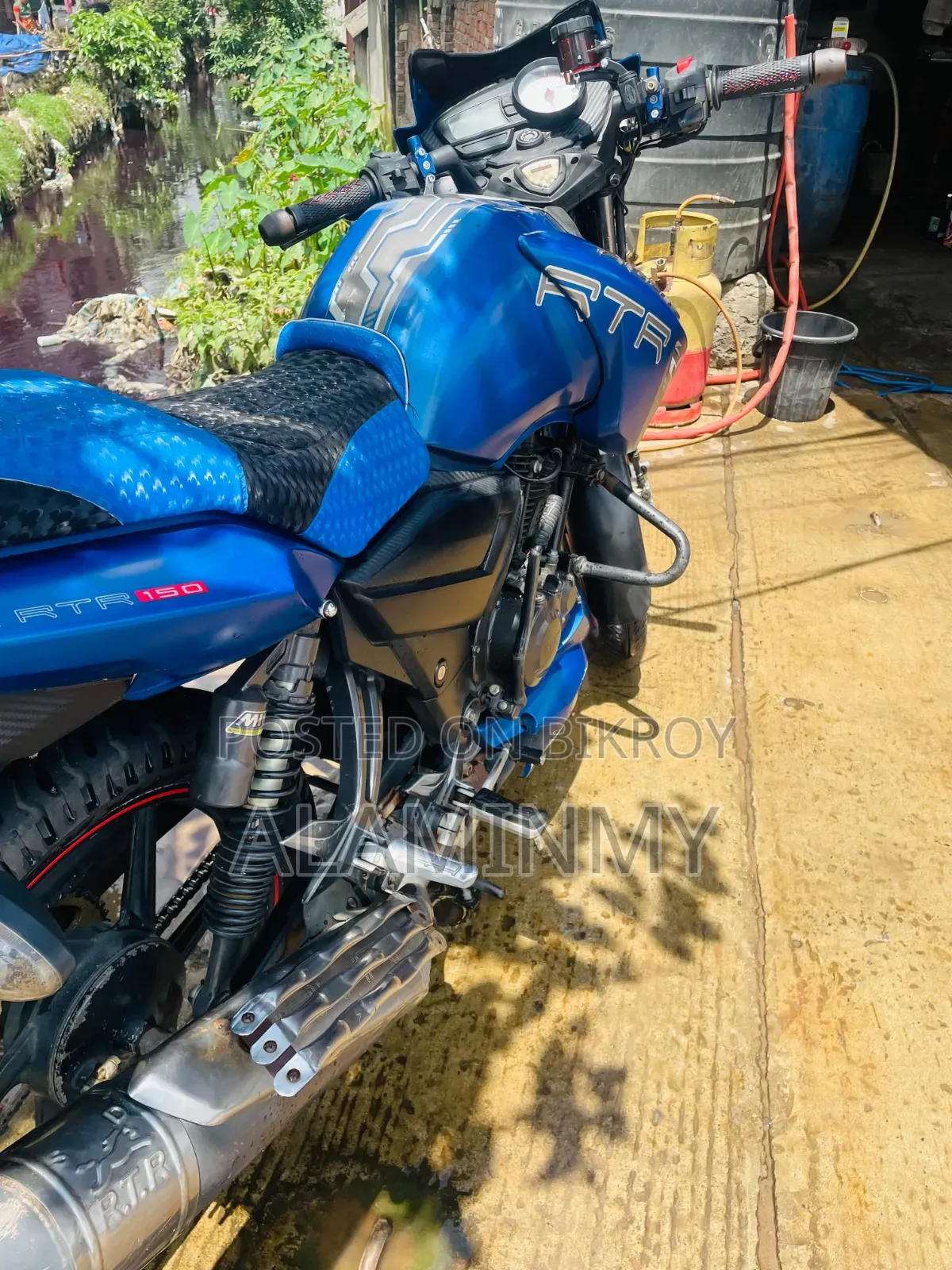 TVS Apache RTR 160 2v Refresh X-connect 2017 Blue