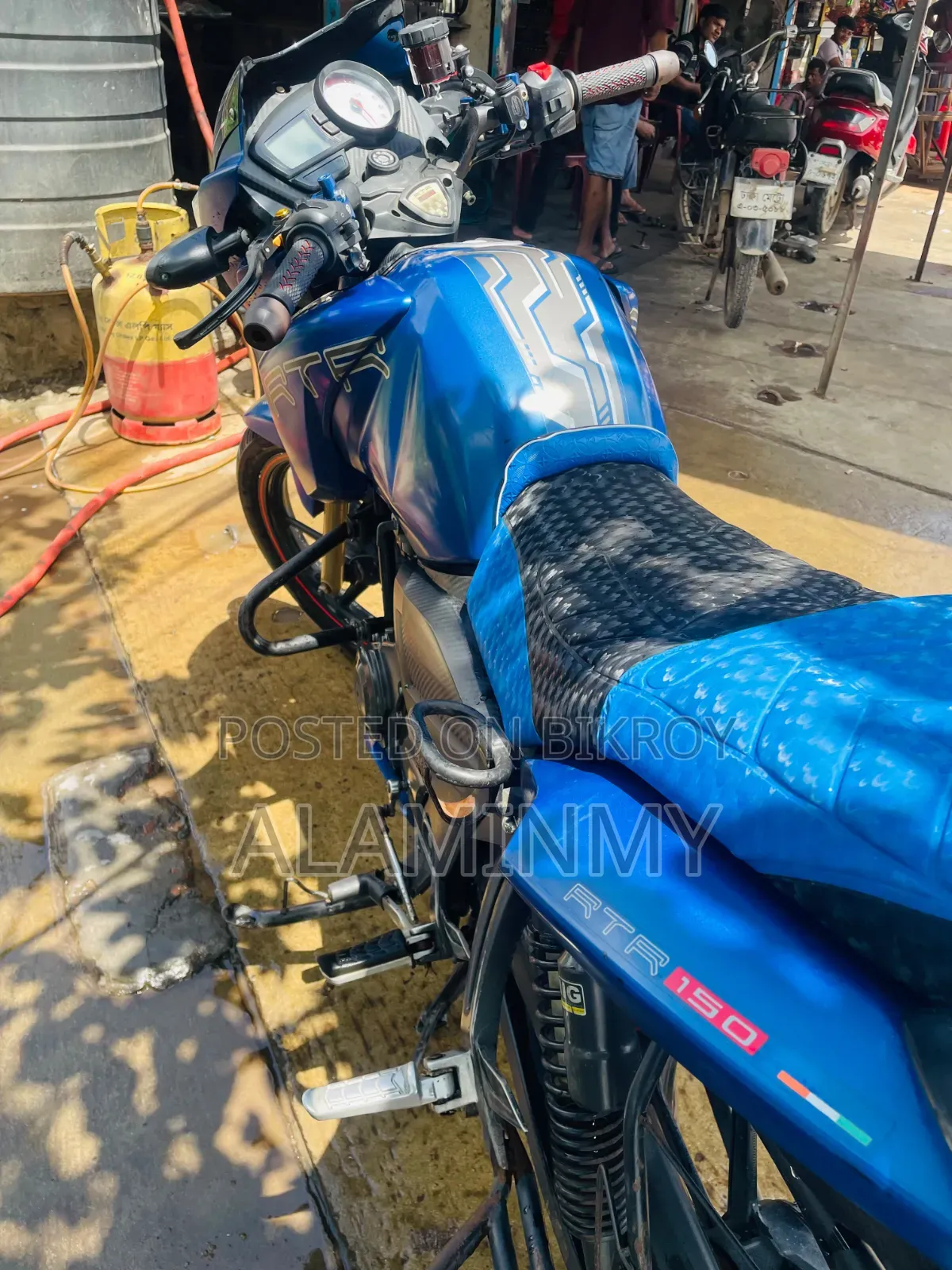 TVS Apache RTR 160 2v Refresh X-connect 2017 Blue