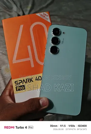 New Tecno Spark 40 Pro 128 GB Silver
