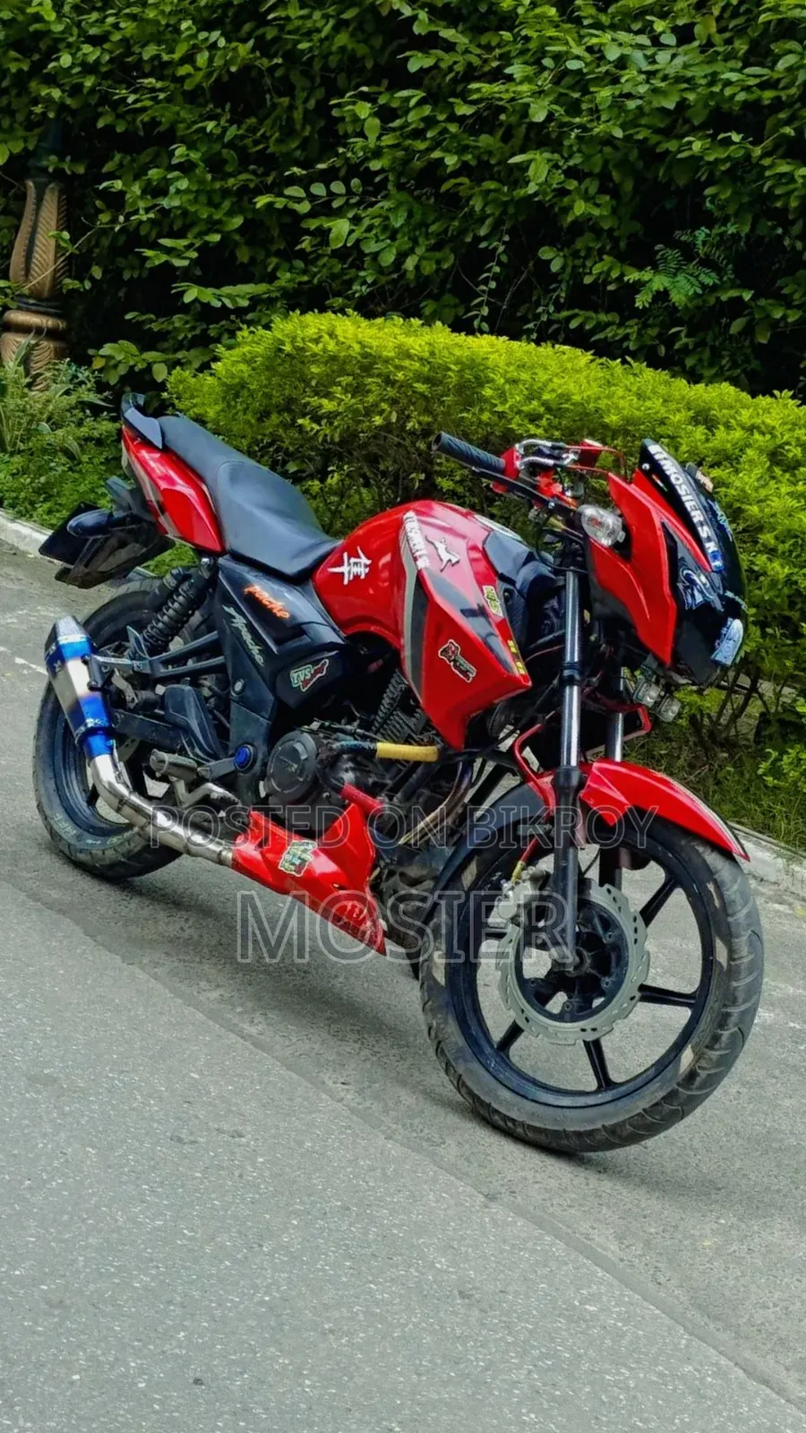 টিভিএস আপাচে আরটিআর ১৬০ ২ভি ২০১৩ লাল