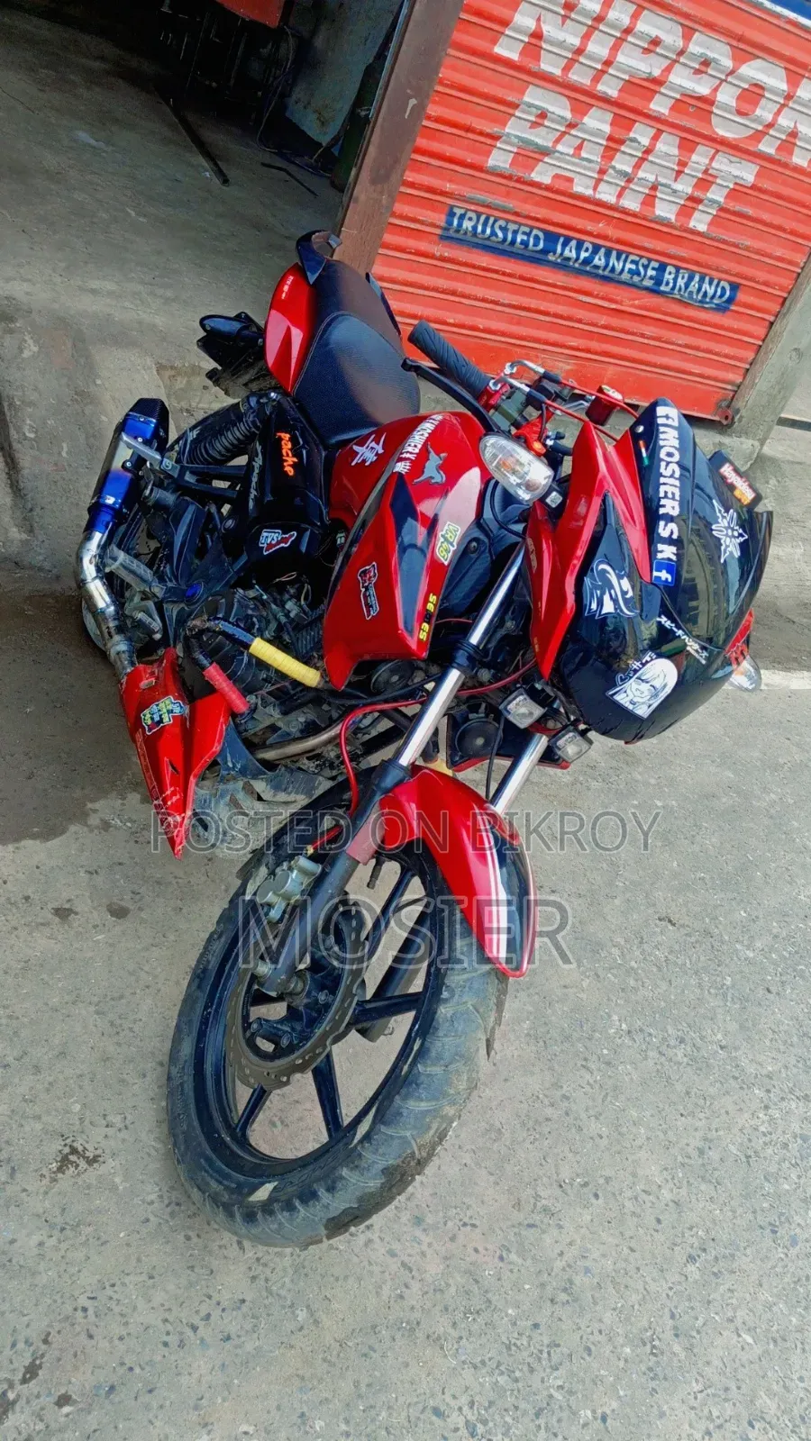 টিভিএস আপাচে আরটিআর ১৬০ ২ভি ২০১৩ লাল