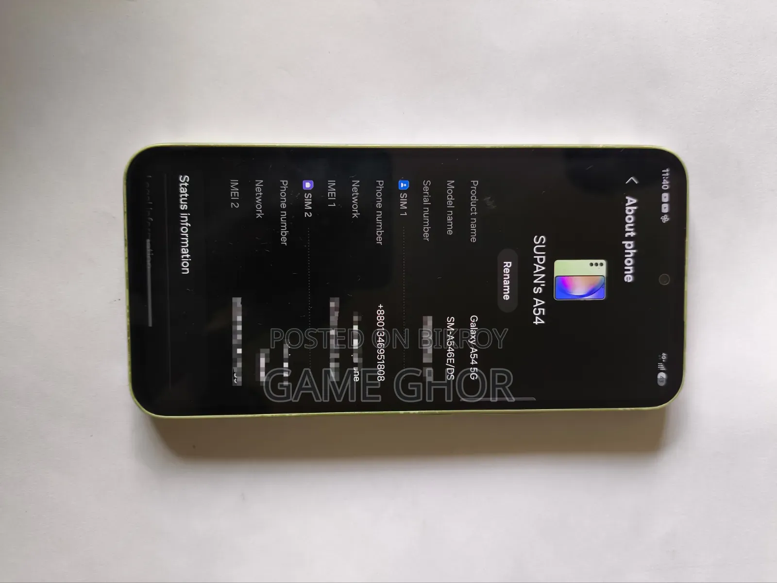 Samsung Galaxy A54 5G 128 GB Green