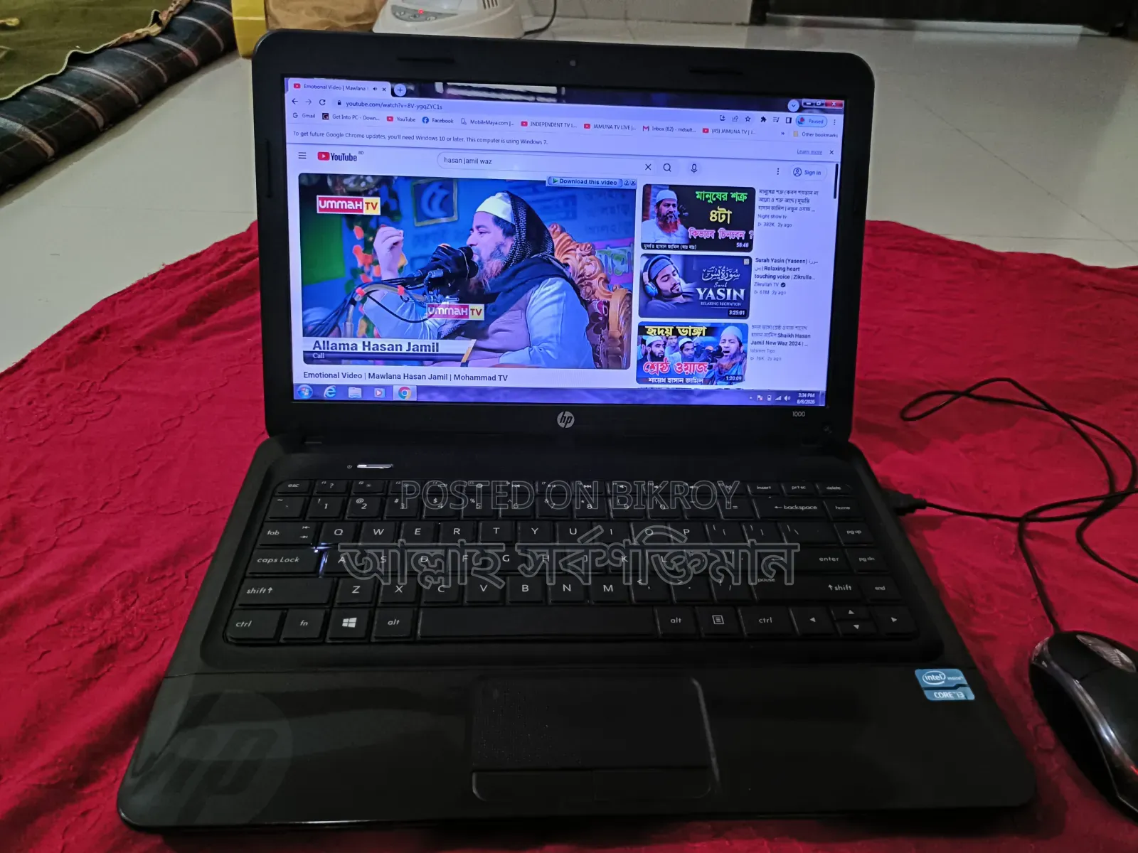 Laptop HP 4GB Intel Core i3 SSD 512GB