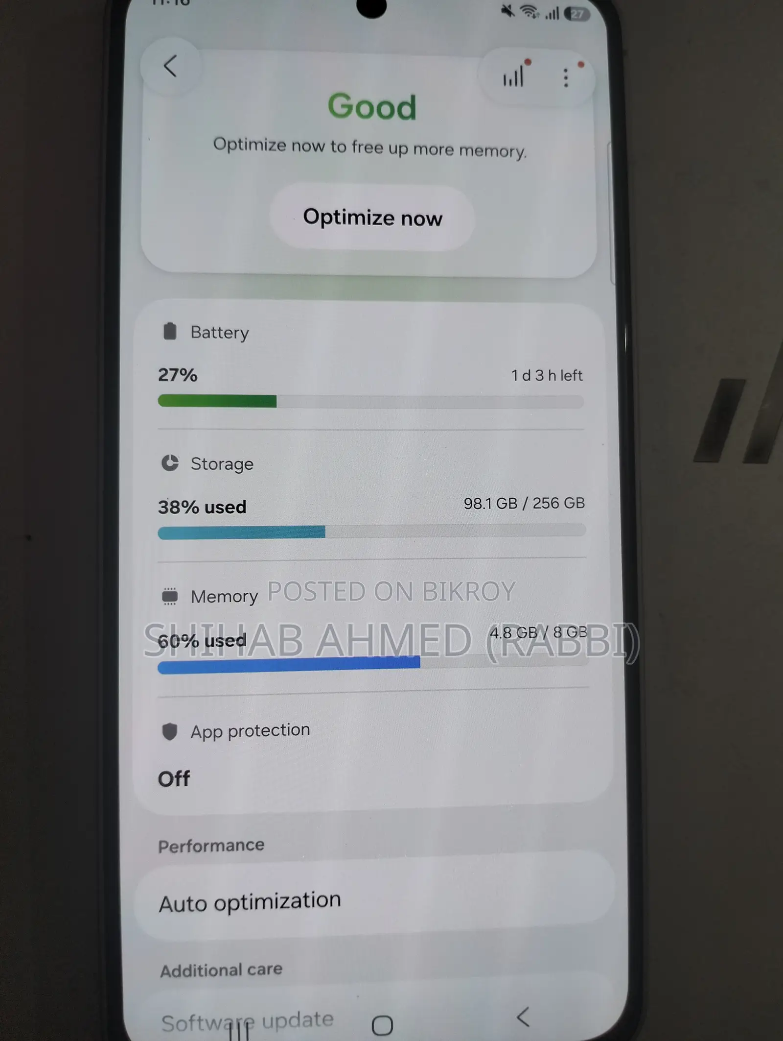 স্যামসাং গ্যালাক্সি এ৫৬ ২৫৬ জিবি পিংক