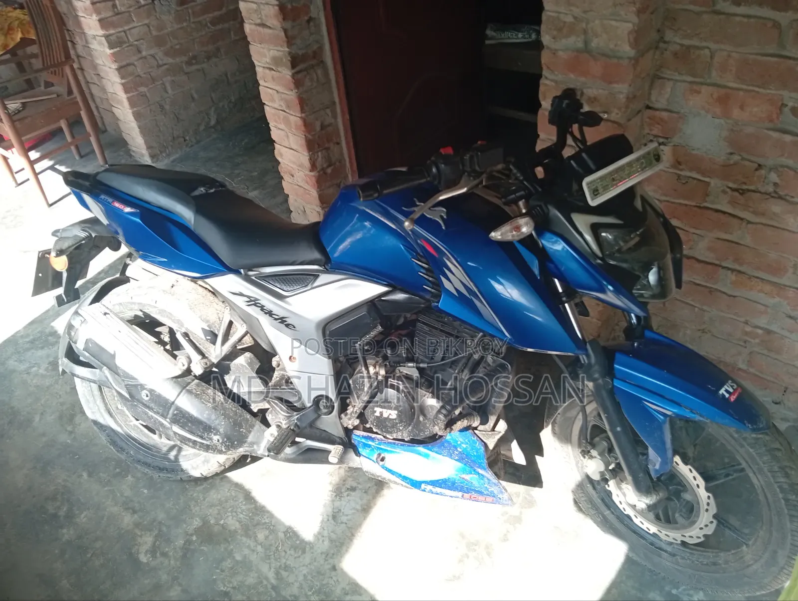 TVS Apache RTR 160 4V 2021 Blue