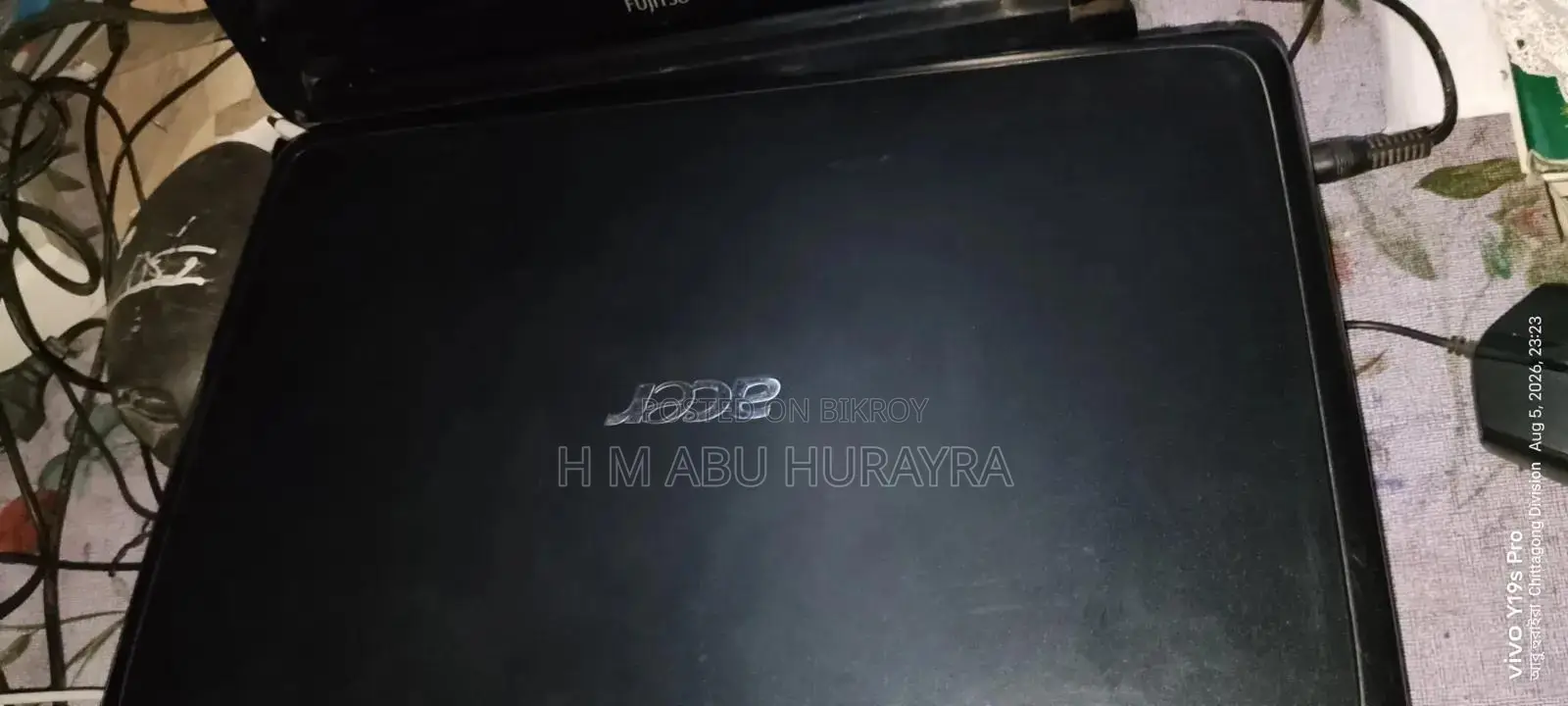 ল্যাপটপ এসার ৩জিবি ইন্টেল কোর আই৩ এইচড্ড ৭২জিবি