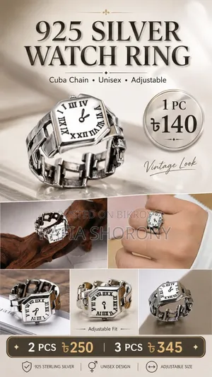 Silver Watch Ring