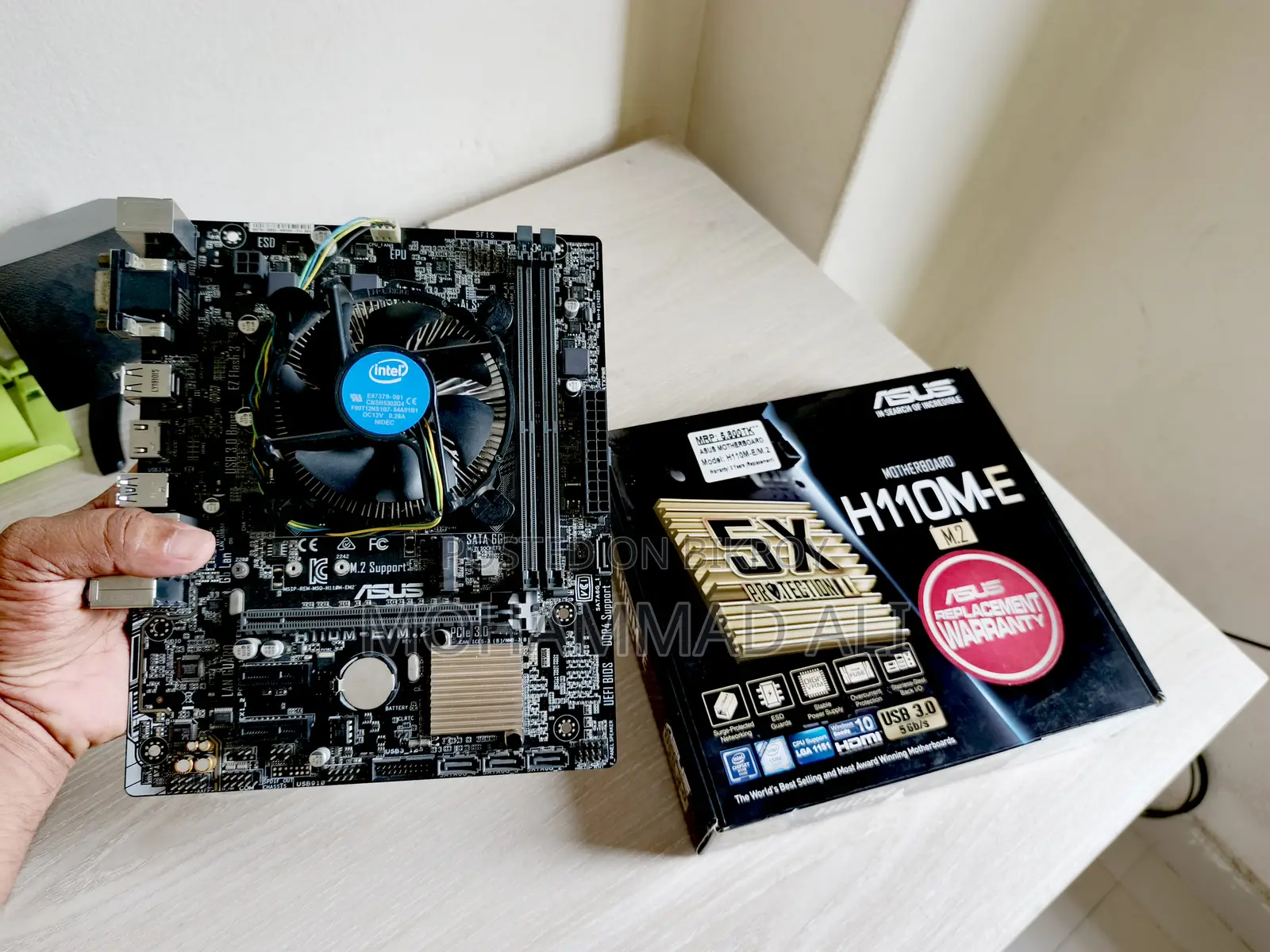 ASUS H110m-E Motherboard With Intel Core I3-7100 7th Gen Processor