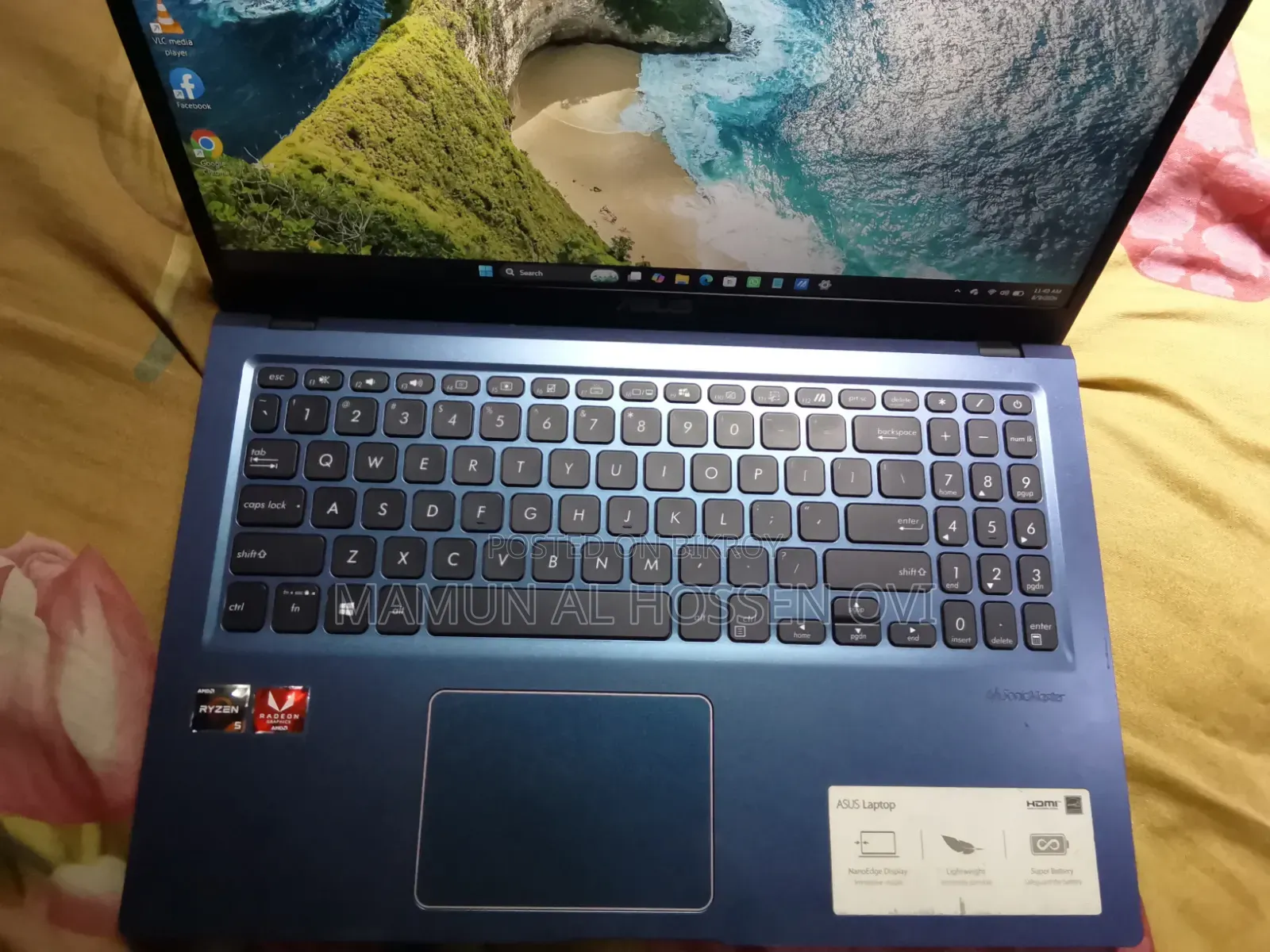 Laptop Asus Vivobook 15 8GB AMD Ryzen 5 SSD 512GB