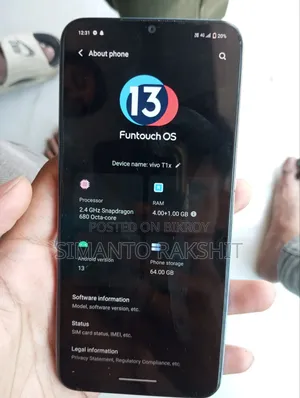 Vivo T1x (India) 64 GB Blue