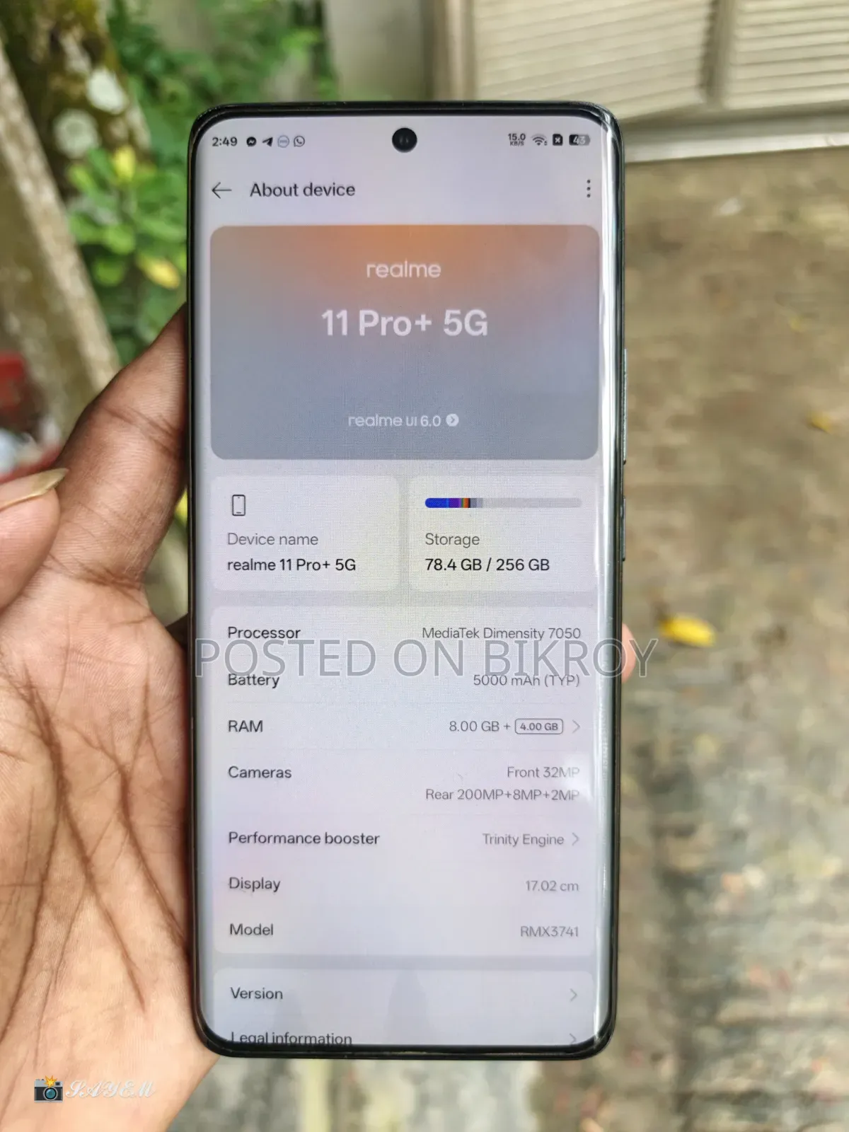 Realme 11 Pro+ 256 GB Black