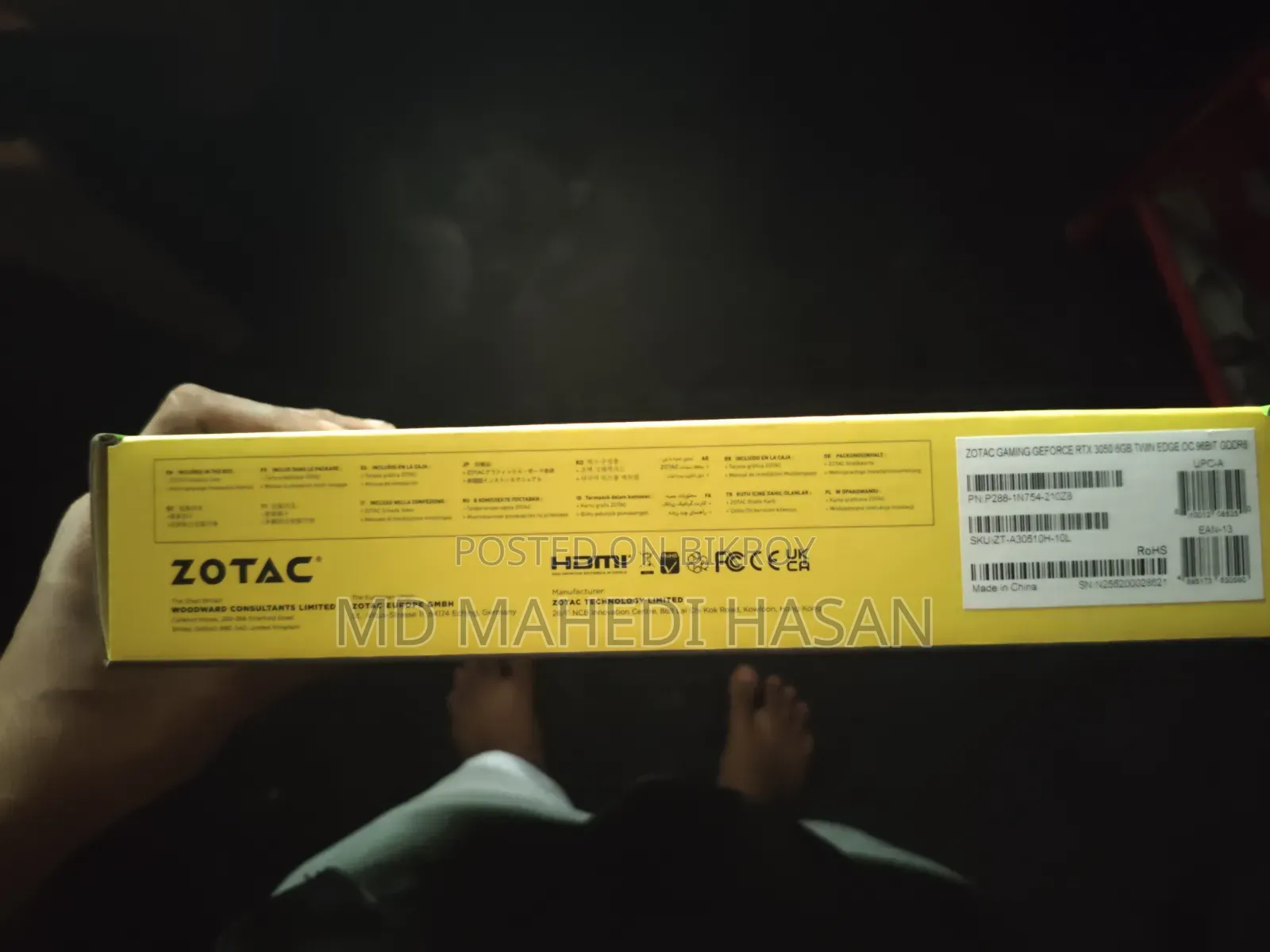 ZOTAC RTX 3050 Twin Edge OC 6GB GDDR6 | 2 Months Used | Warranty
