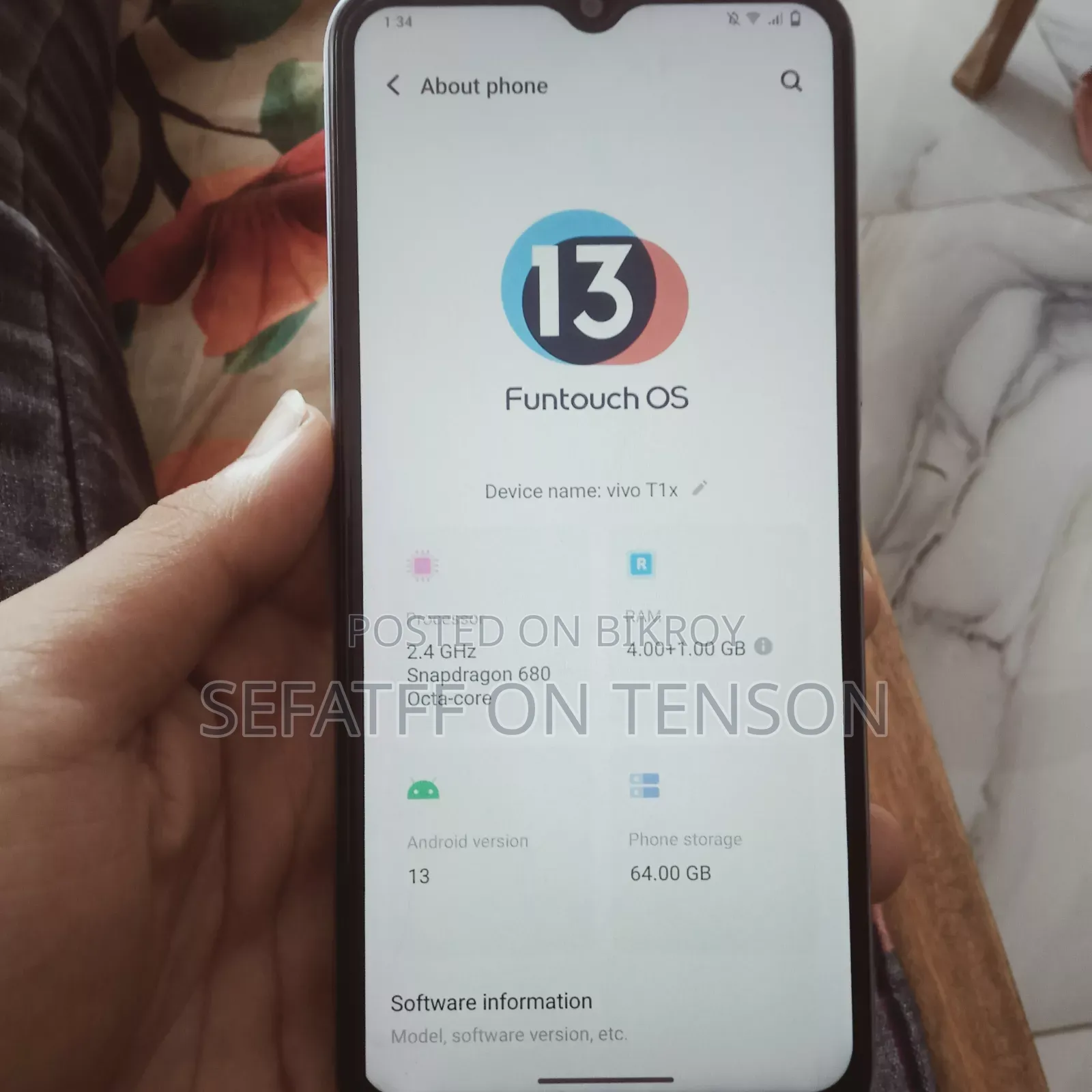 Vivo T1x (India) 64 GB