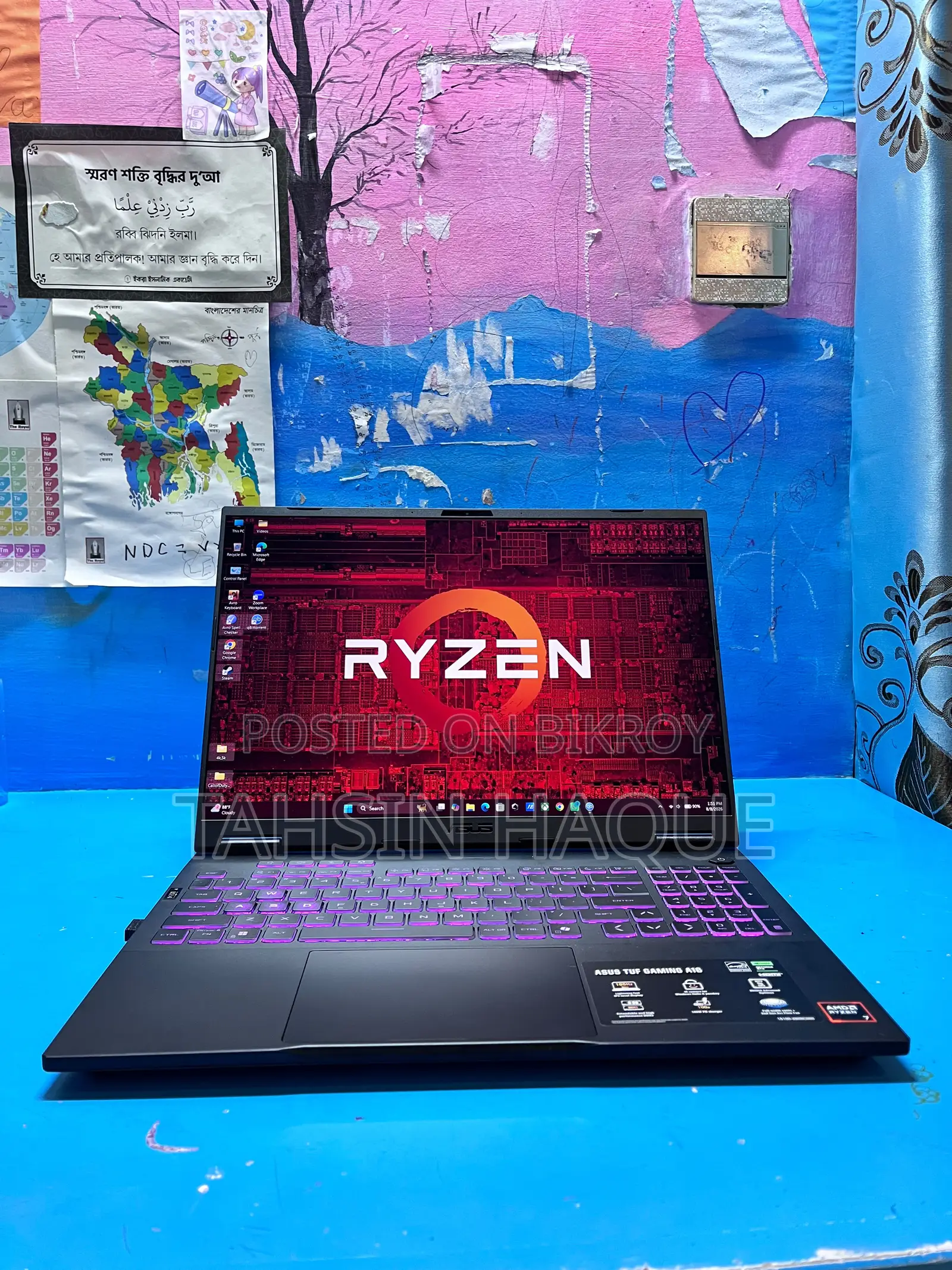 Laptop Asus TUF Gaming A16 16GB AMD Ryzen 7 SSD 512GB