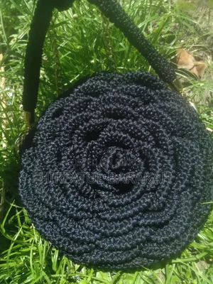 Crochet 3d Rose Bag
