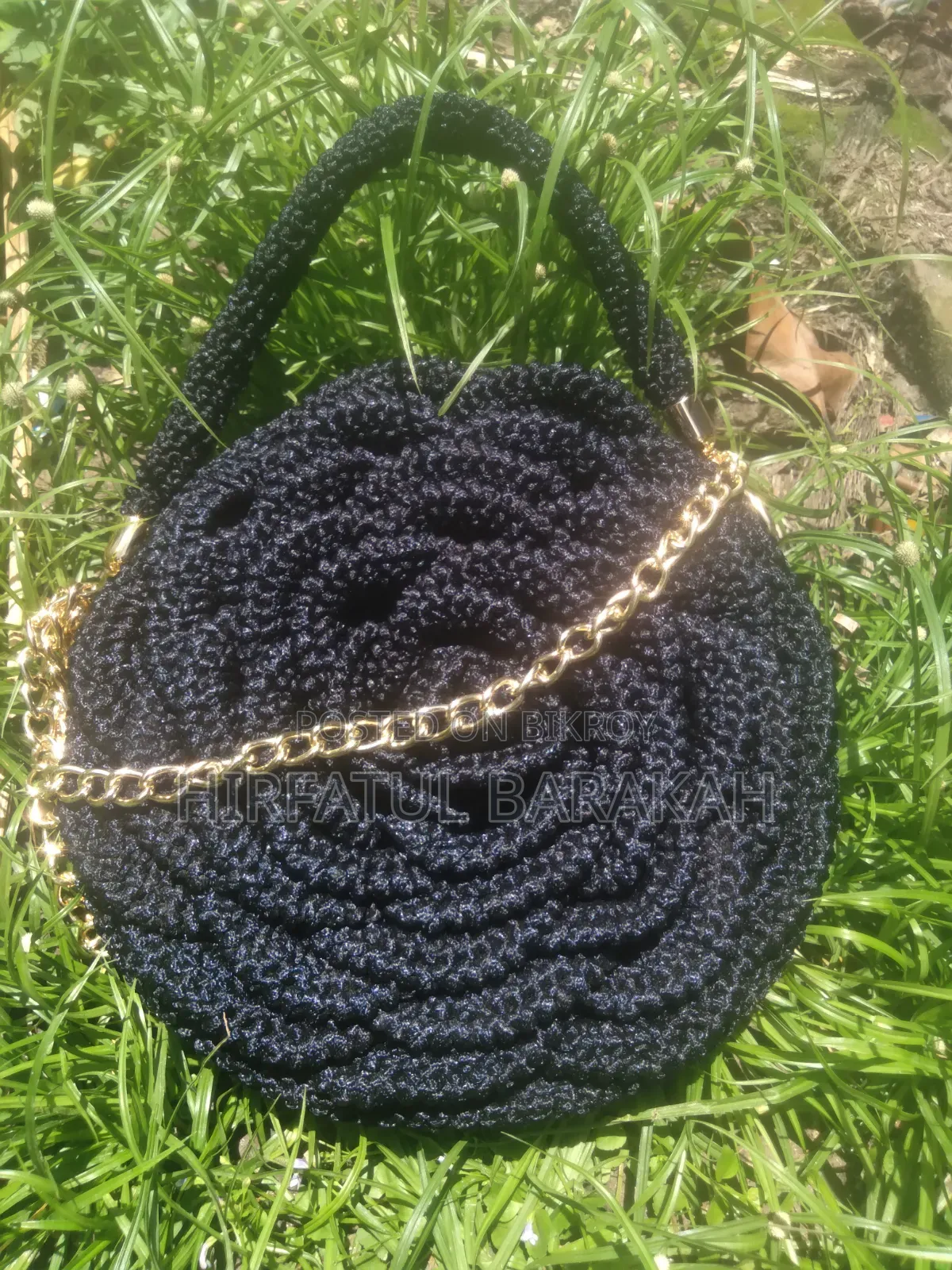 Crochet 3d Rose Bag