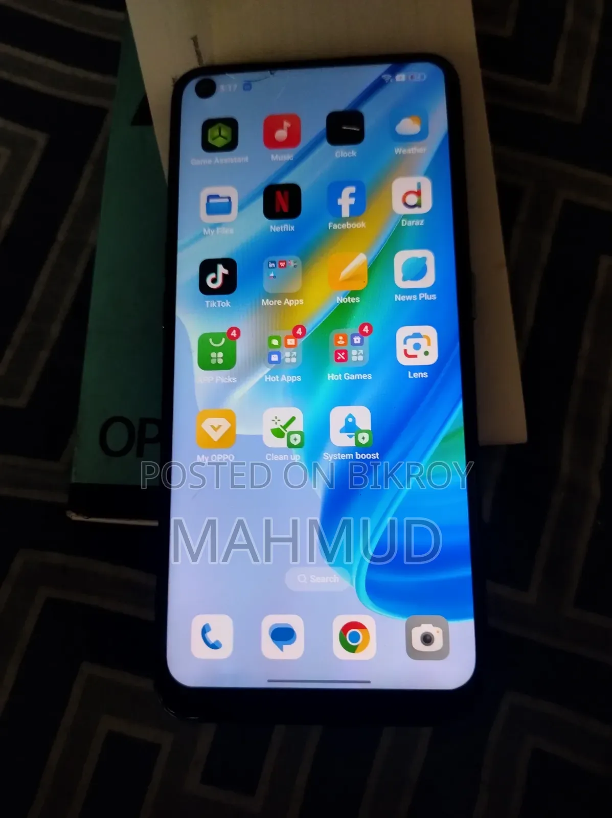 নতুন অপ্পো এ৯৫ ১২৮ জিবি নীল