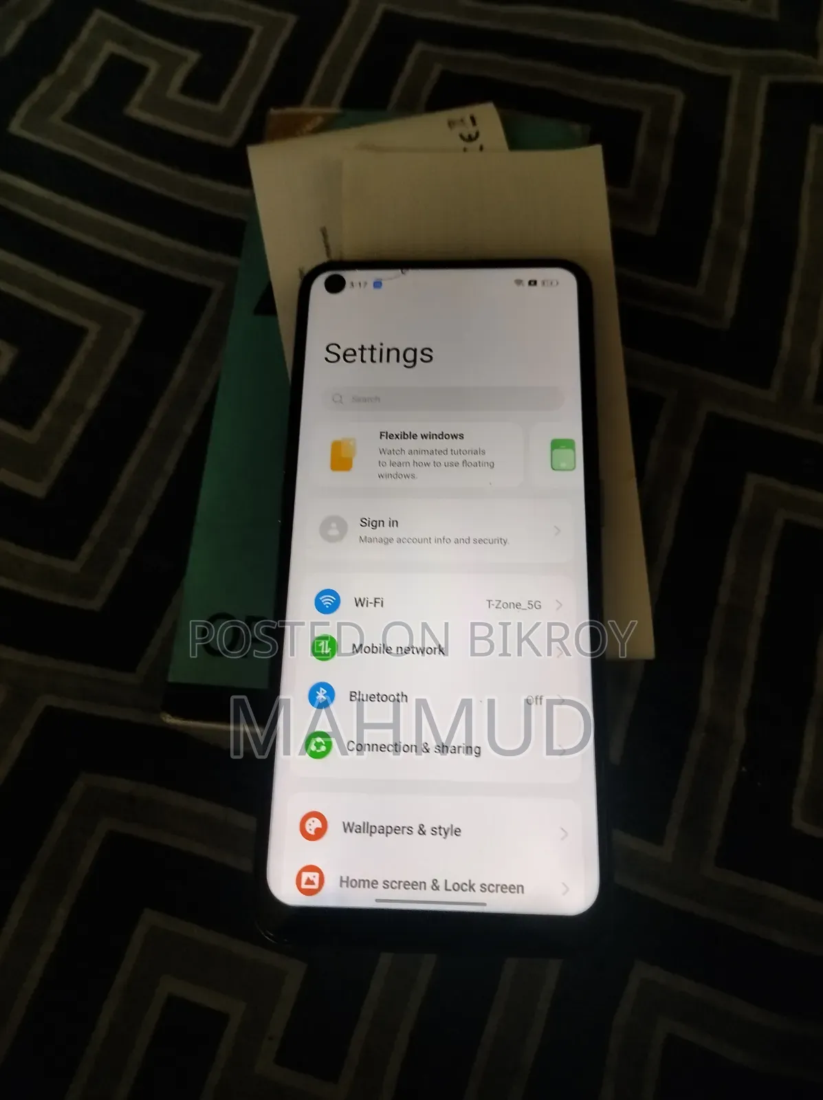 নতুন অপ্পো এ৯৫ ১২৮ জিবি নীল