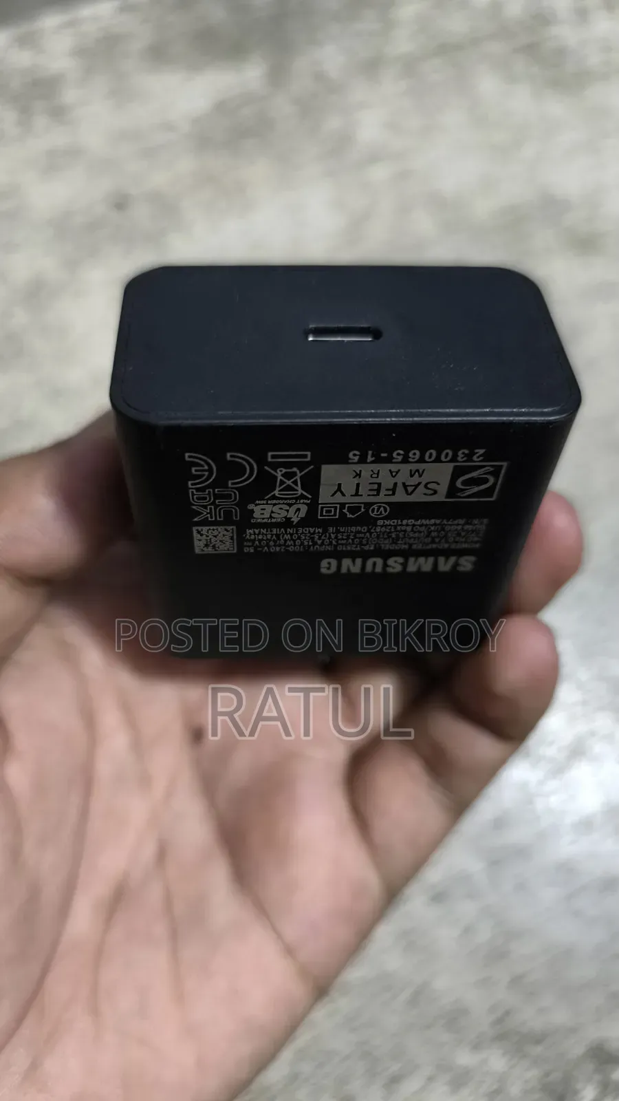Samsung 25W Original Adapter + Oraimo 100W Fast Cable