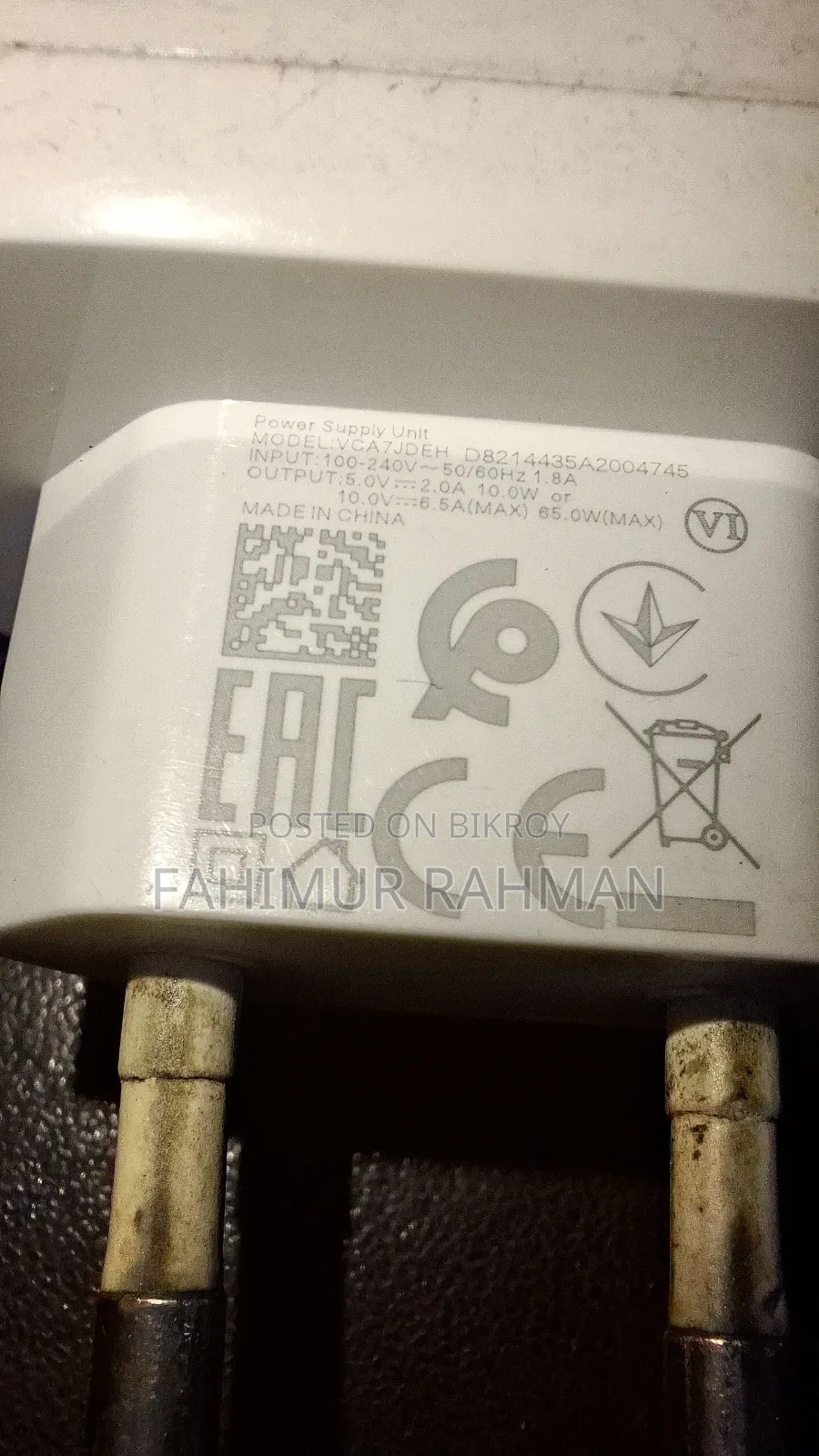 Realme Original 65W Charger for Sale