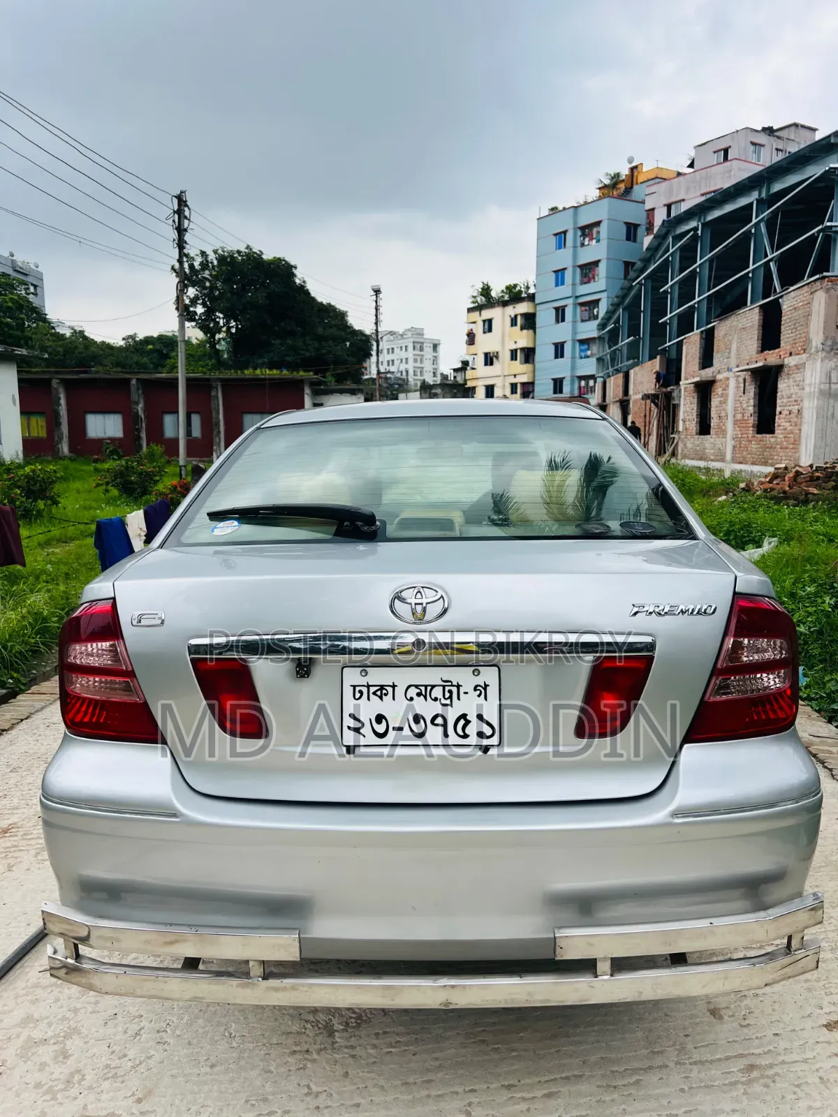 টয়োটা প্রিমিও ২০১৫ সিলভার