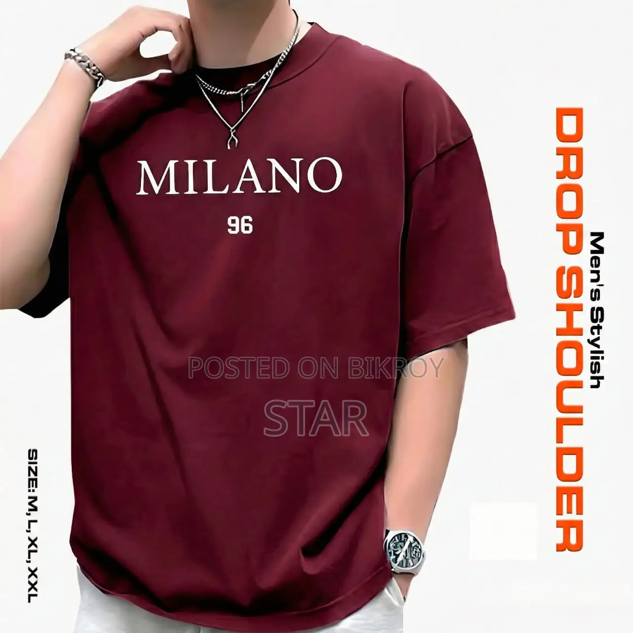 3PCS Milano Drop Shoulder T-Shirt COMBO OFFER