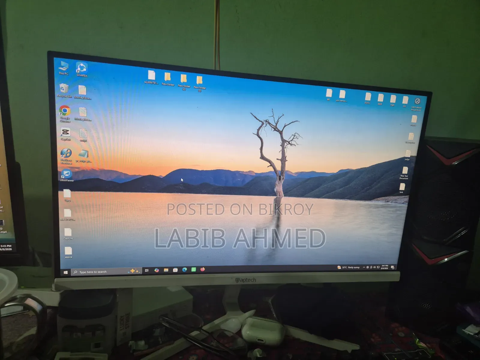Desktop Computer Gigabyte 16GB AMD Ryzen 5 SSD 256GB