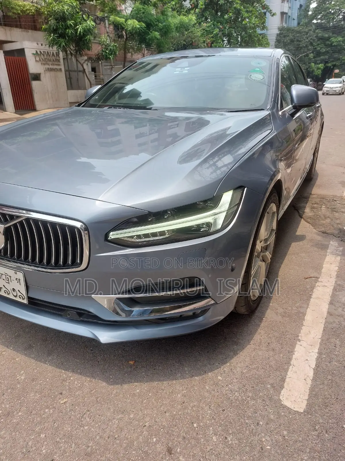 Volvo S90 T6 Inscription Four-Wheel Drive 2019 Blue