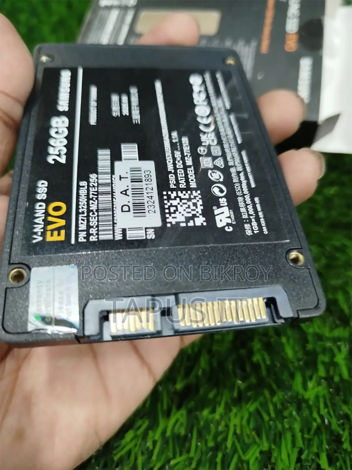 New SSD Samsung 256GB SATA 3Years Warranty